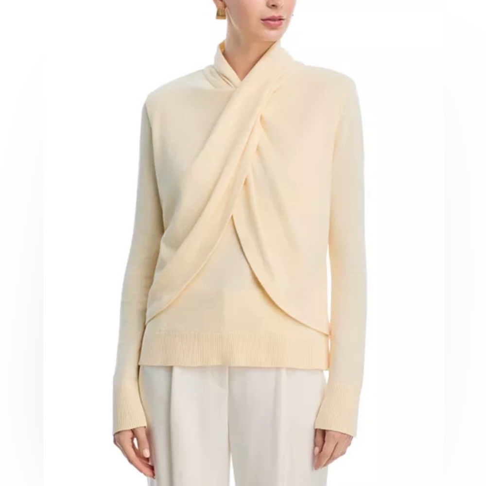 New Johanna Ortiz Adaya Sweater Top Sz M Pima Cotton Ecru NWT